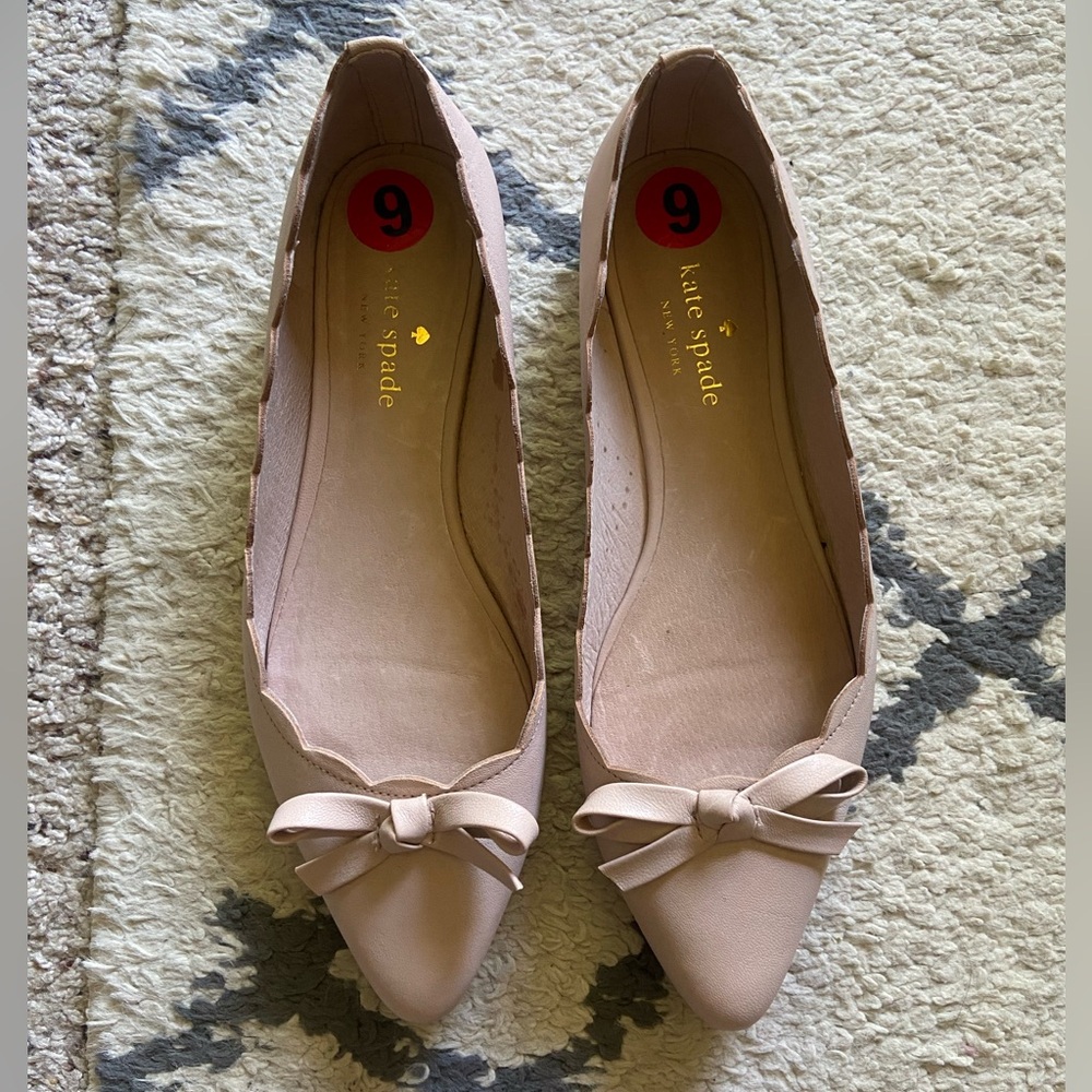 Kate Spade Elena Flex Scalloped Bow Flats